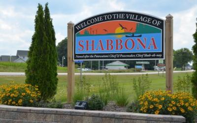 Sign for Shabbona